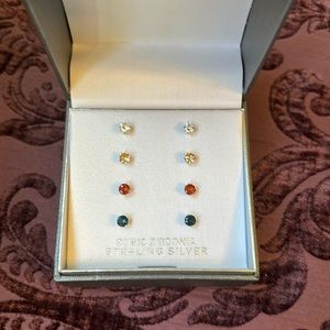 sterling silver earring 4 pack